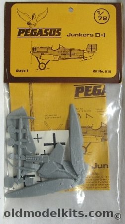 Pegasus 1/72 Junkers D-1 - Bagged, 019 plastic model kit